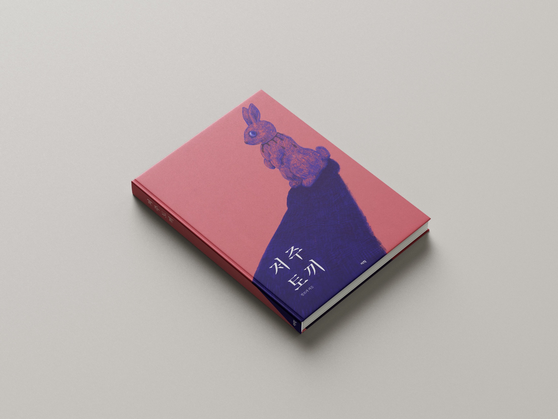 Cursed Rabbit cover concept presented as a contemporary hardcover edition.